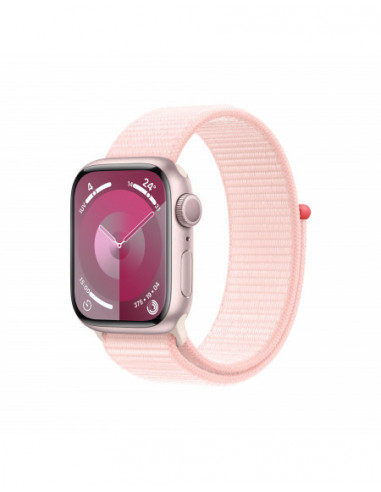 Apple Watch Series 9 GPS 41mm cassa in alluminio rosa - Rosa confetto sport loop