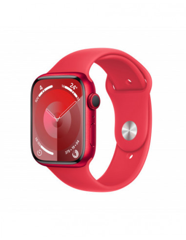 Apple Watch Series 9 GPS 45mm Cassa in alluminio rosso - Cinturino sport rosso - M/L