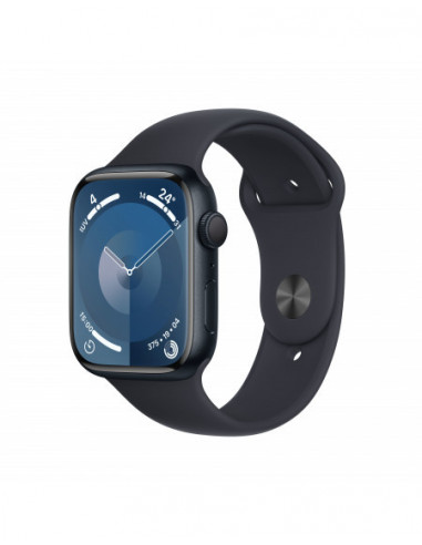 Apple Watch Series 9 GPS 45mm Cassa in alluminio mezzanotte - Cinturino sport mezzanotte - M/L