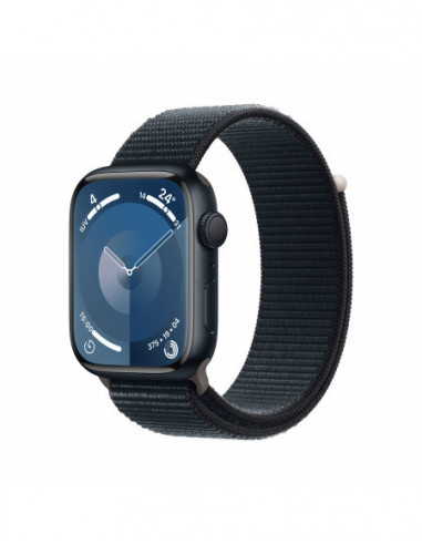 Apple Watch Series 9 GPS 45mm Cassa in alluminio mezzanotte -  Mezzanotte sport loop