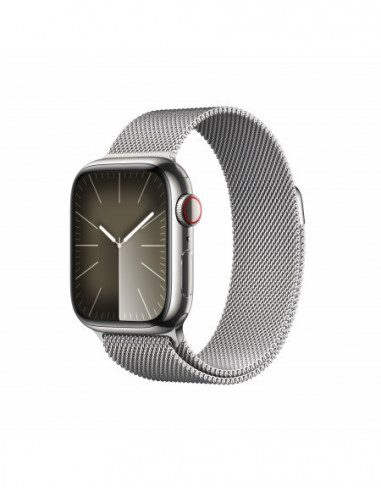 Apple Watch Series 9 GPS + Cellular 41mm Cassa in acciaio inossidabile silver - Silver milanese loop