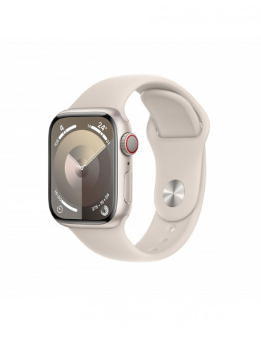 Apple Watch Series 9 GPS + Cellular 41mm Cassa in alluminio galassia - Cinturino sport galassia - M/L