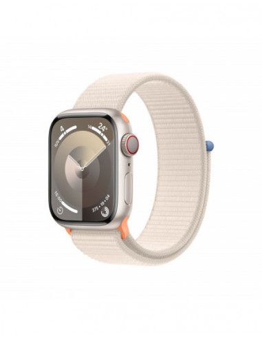 Apple Watch Series 9 GPS + Cellular 41mm Cassa in alluminio galassia - Galassia sport loop