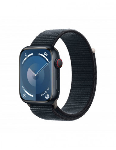 Apple Watch Series 9 GPS + Cellular 45mm Cassa in alluminio mezzanotte - mezzanotte sport loop