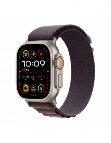 Apple Watch Ultra 2 GPS + Cellular, 49mm Cassa in titanio con  indaco alpine loop - large